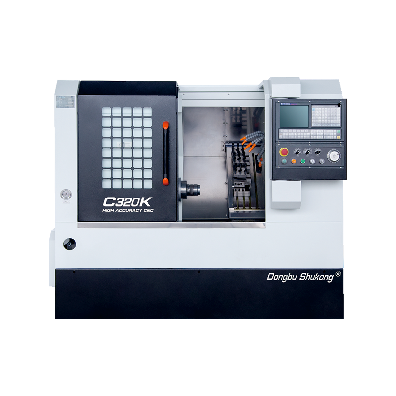 C320K CNC Токарный станок с наклонной станиной и линейным расположением инструмента (Gang Tooling) миниатюра 2