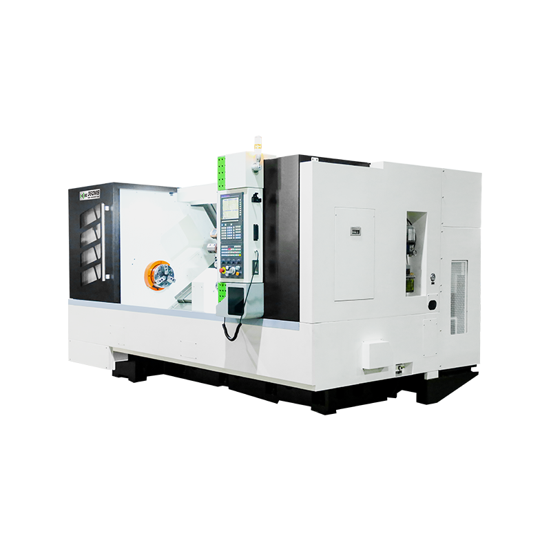 350M/350M-L/350MS CNC Токарно-фрезерный станок с наклонной станиной и контршпинделем для длинных валов миниатюра 2