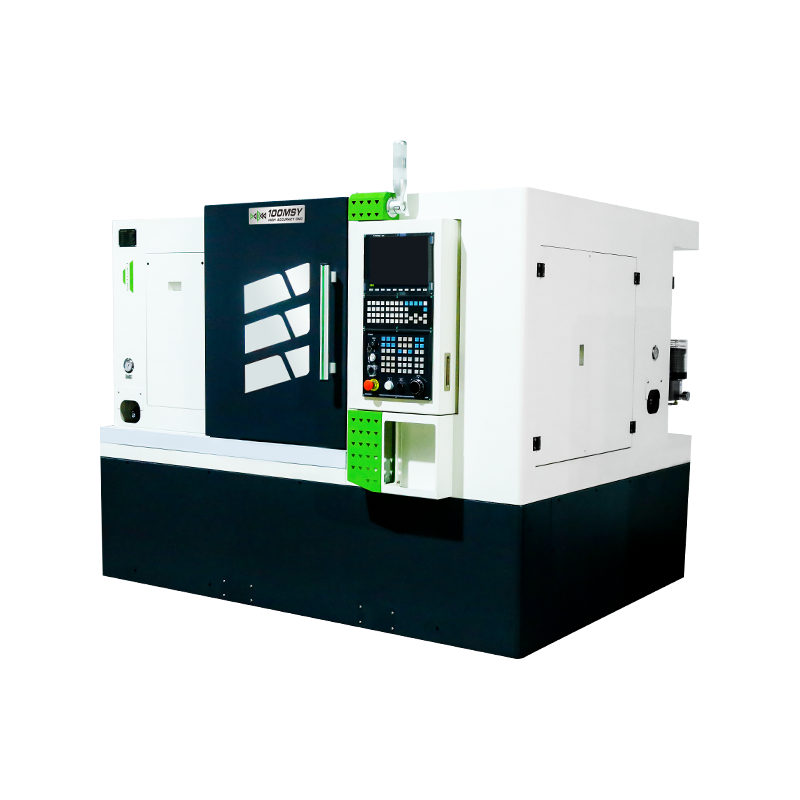 100MSY CNC Токарный станок с наклонной станиной, контршпинделем и осью Y миниатюра 3