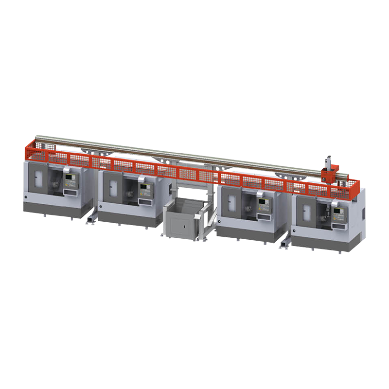 150200 Medium V Series CNC Lathe Automation Production Line