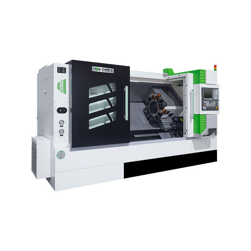 C400K-L CNC Токарный станок с наклонной станиной для обработки длинных валов миниатюра 3